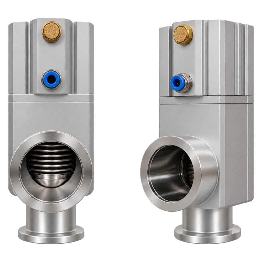 Kai Dynamics 高真空鋁合金擋板閥(角閥) High Vacuum Aluminum Alloy Flapper Valve
