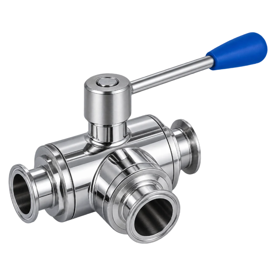 Kai Dynamics 衛生級鍛件三通球閥 Sanitary Forged Three-Way Ball Valve