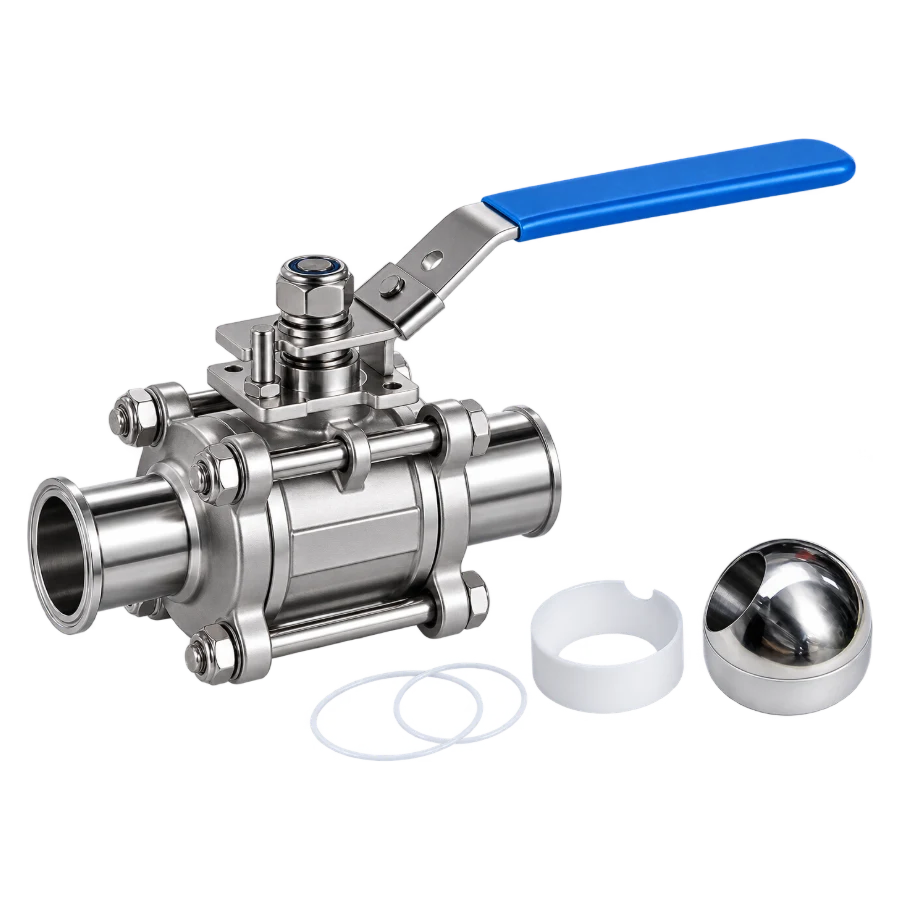 Kai Dynamics 衛生級無滯留三片式全包覆球閥 Sanitary Three-Piece Fully Encapsulated Ball Valve